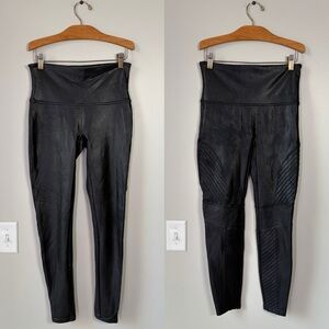 SPANX Faux Leather Size Large Legging Duo